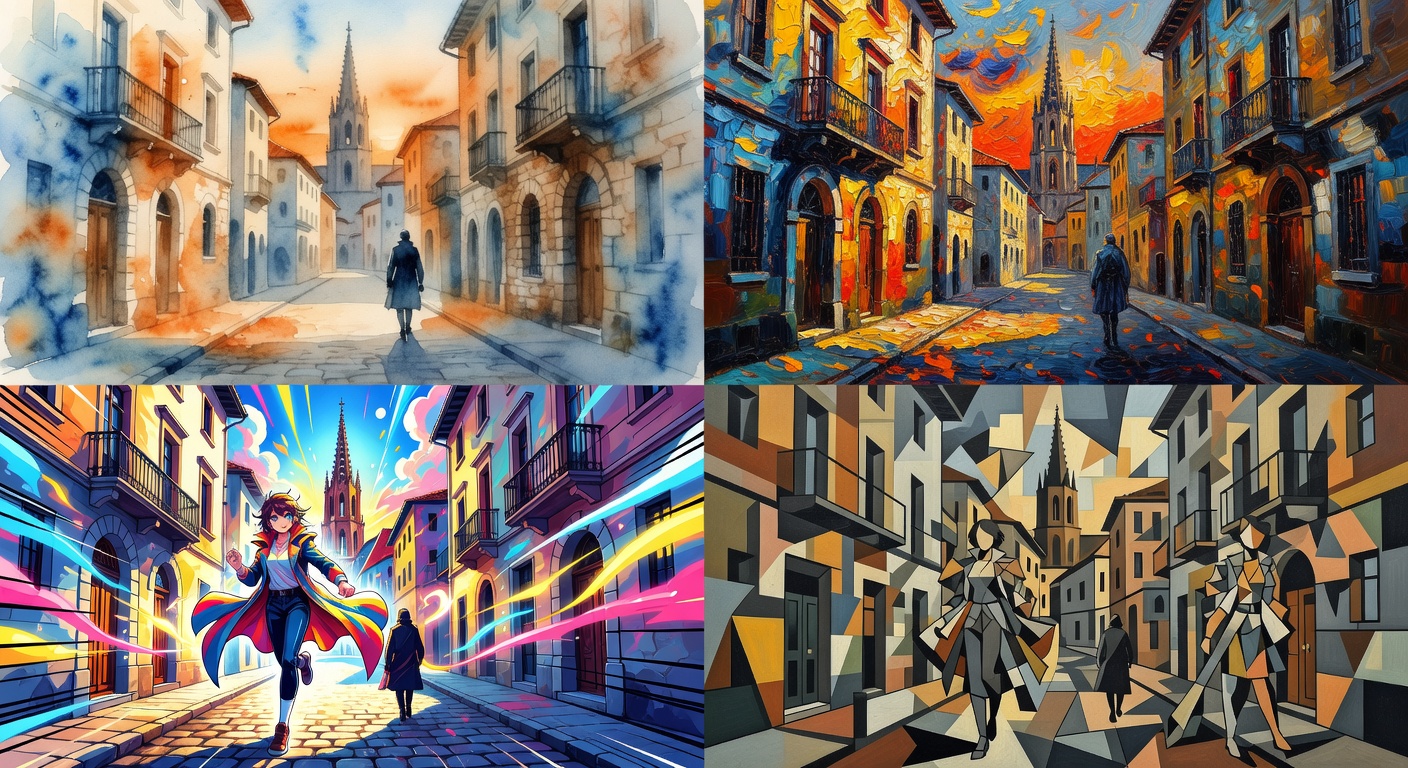 Style transfer examples